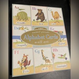 ANIMAL PARADE Alphabet Cards Wall Art Prints Melissa Sweet eeboo corp, 2002